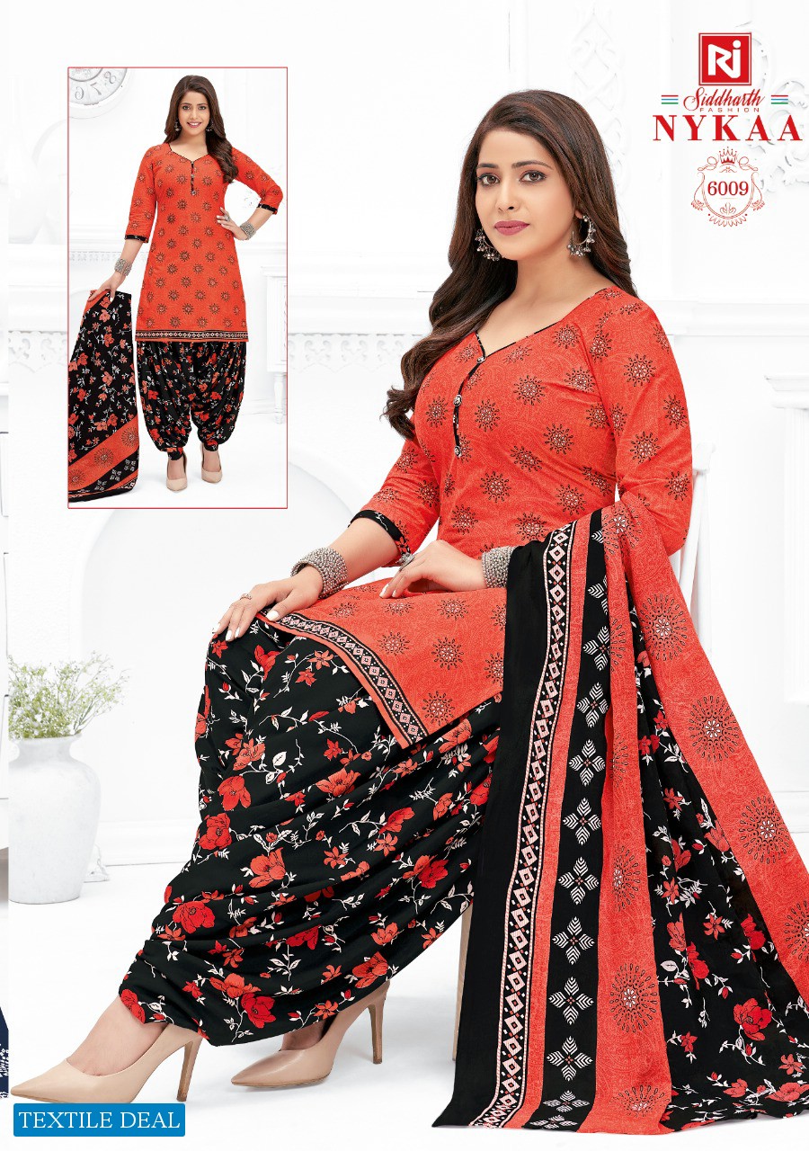 Siddharth Nykaa Vol-6 Wholesale Readymade Pure Cotton Patiyala Dress Material