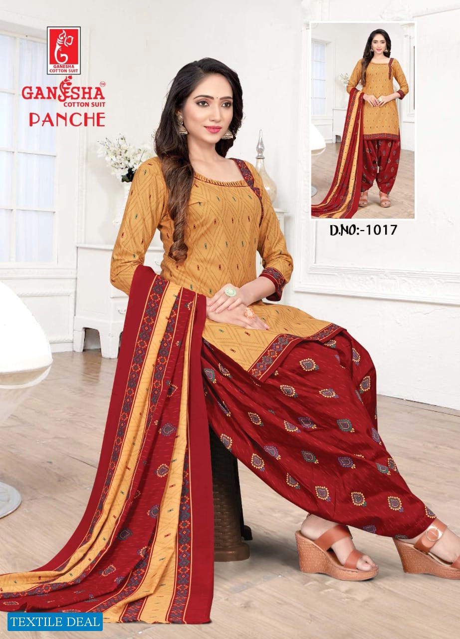 Ganesha Panche Vol-1 Wholesale Readymade Patiyala Dress