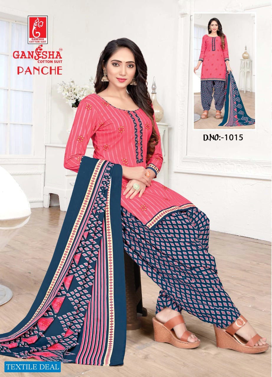 Ganesha Panche Vol-1 Wholesale Readymade Patiyala Dress