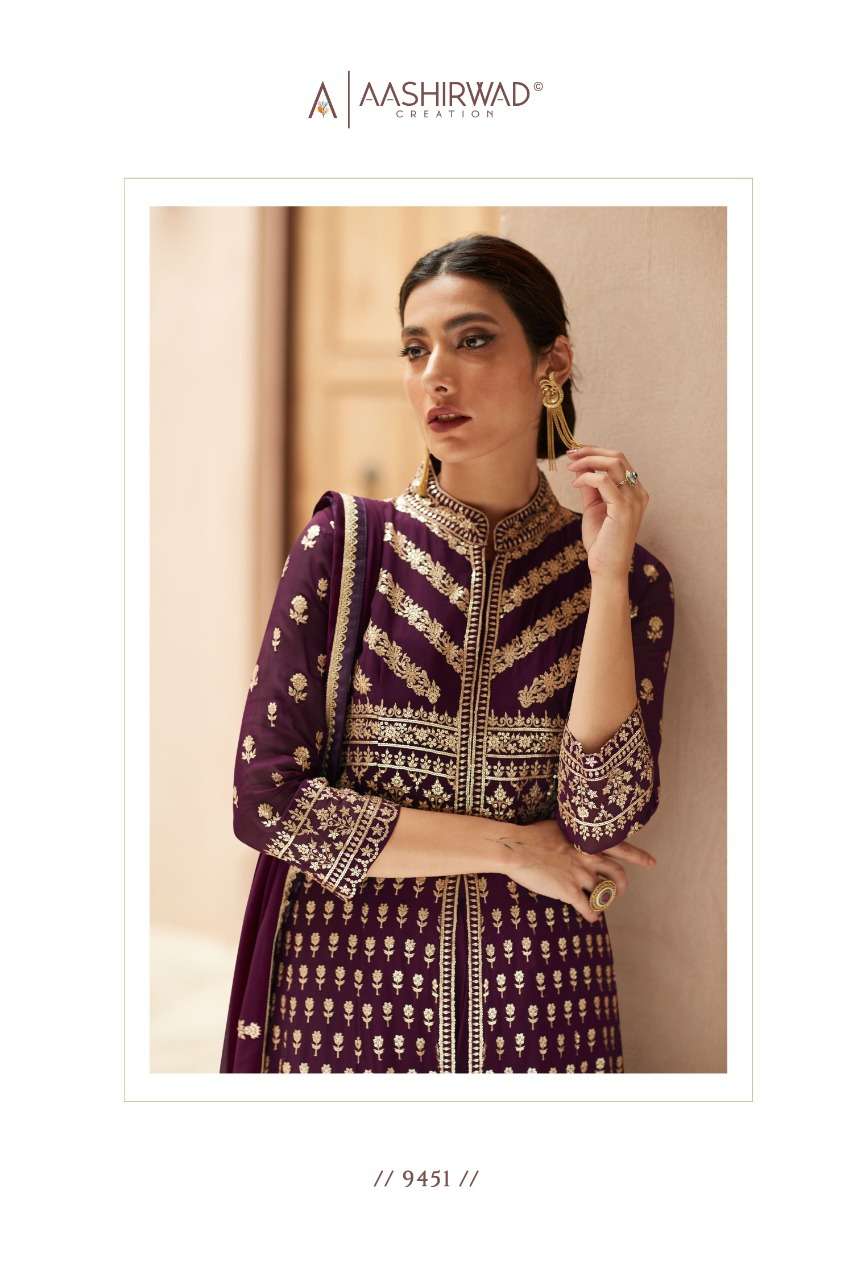 ANANYA BY AASHIRWAD ETHNIC STYLE READYMADE PLAZZO STYLE FANCY SUITS