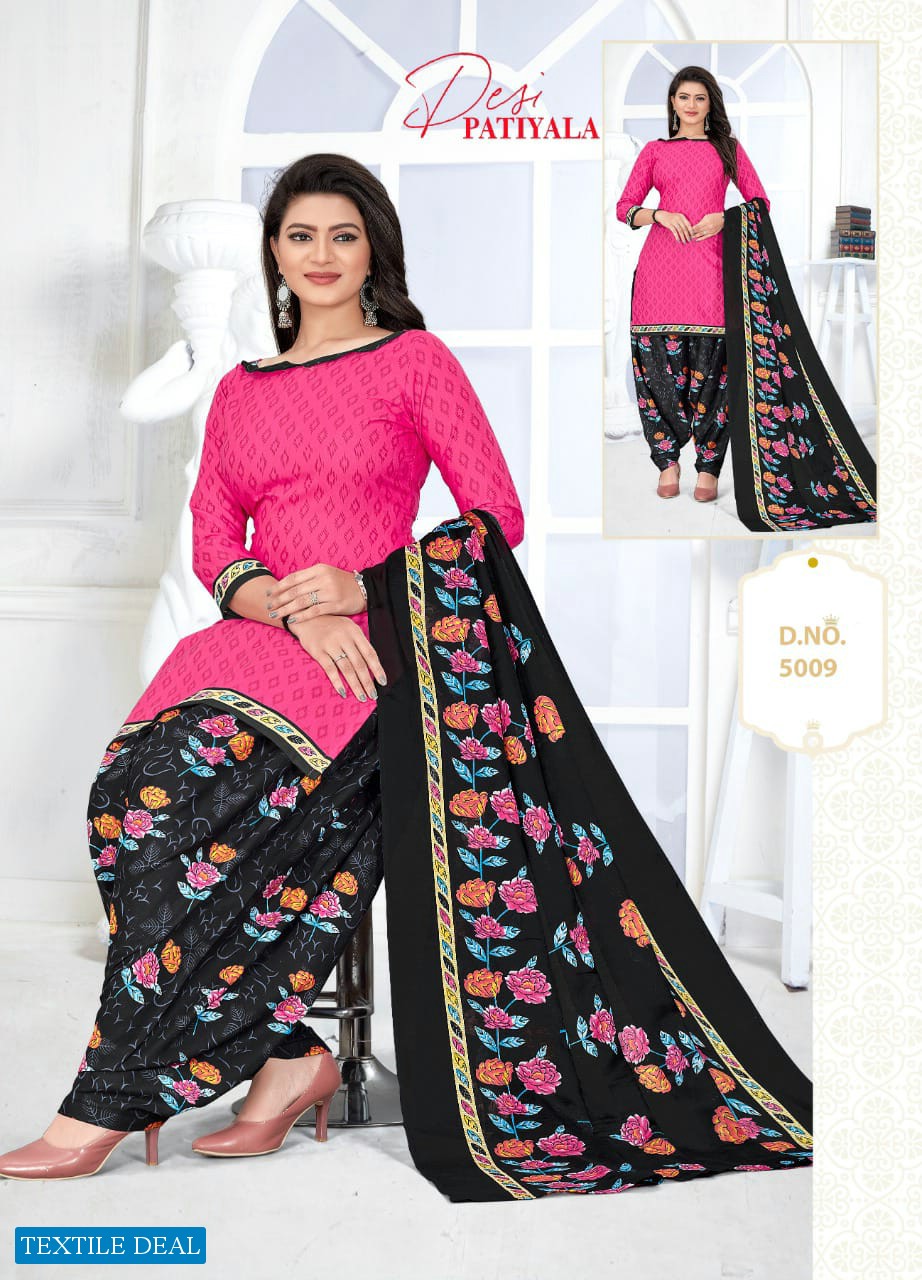 Ganesha Desi Patiyala Vol-5 Wholesale Indo Cotton Printed Dress Material