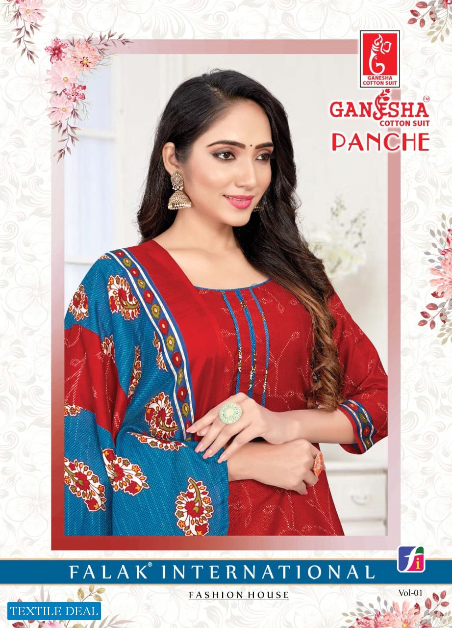 Ganesha Panche Vol-1 Wholesale Pure Cotton Printed Dress Material