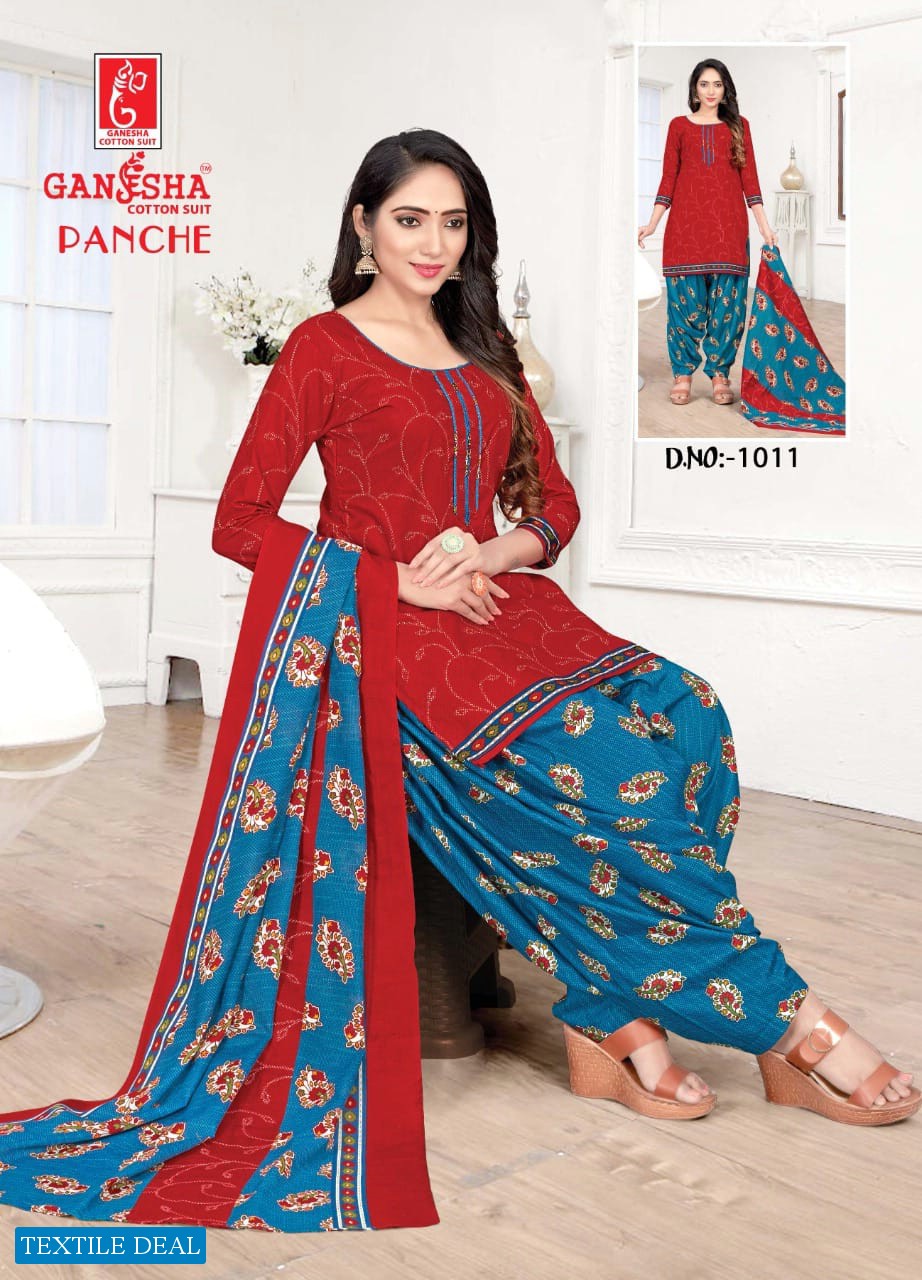 Ganesha Panche Vol-1 Wholesale Pure Cotton Printed Dress Material