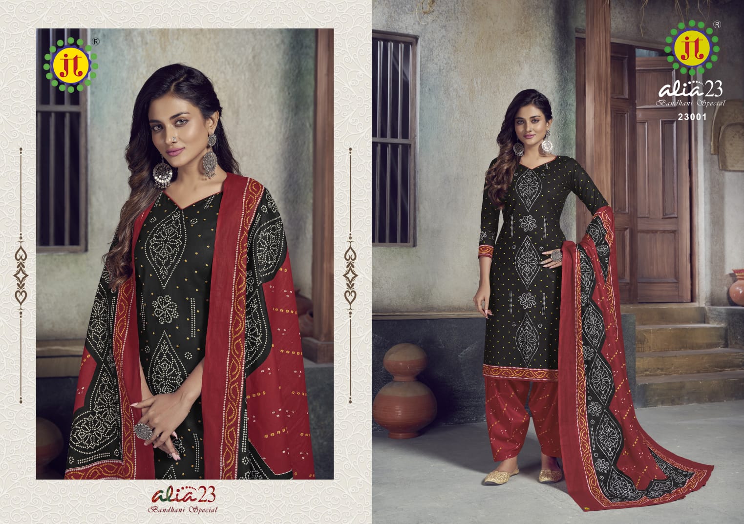 JT Alia Vol-23 Wholesale Pure Cotton Printed Dress Material