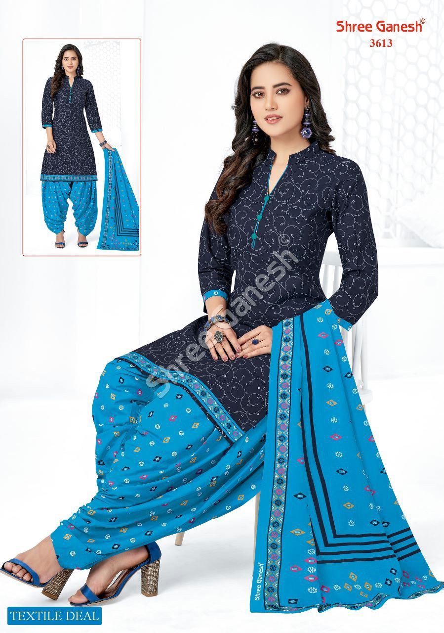 Shree Ganesh Hansika Vol-16 Wholesale Pure Cotton Patiyala Printed Dress