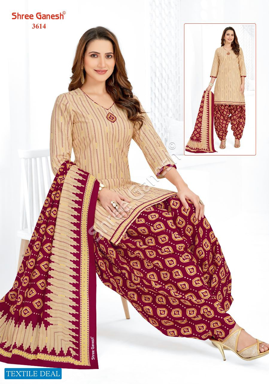 Shree Ganesh Hansika Vol-16 Wholesale Pure Cotton Patiyala Printed Dress