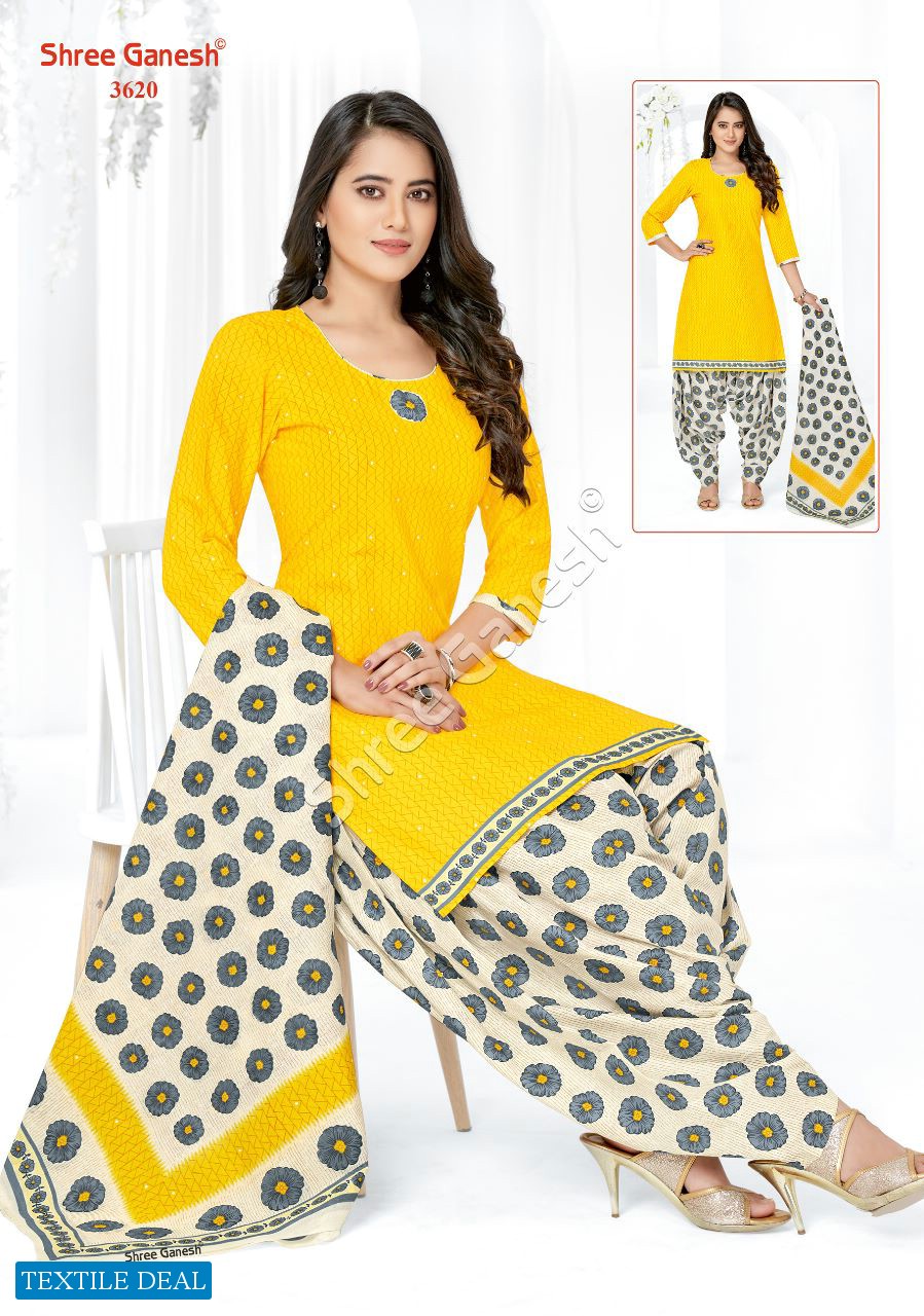 Shree Ganesh Hansika Vol-16 Wholesale Pure Cotton Patiyala Printed Dress