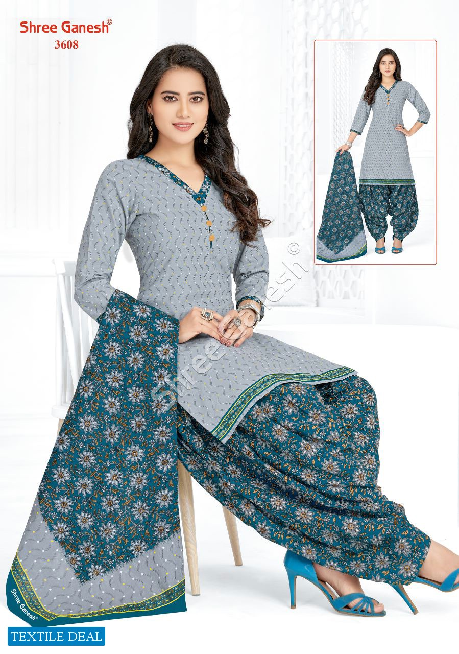 Shree Ganesh Hansika Vol-16 Wholesale Pure Cotton Patiyala Printed Dress