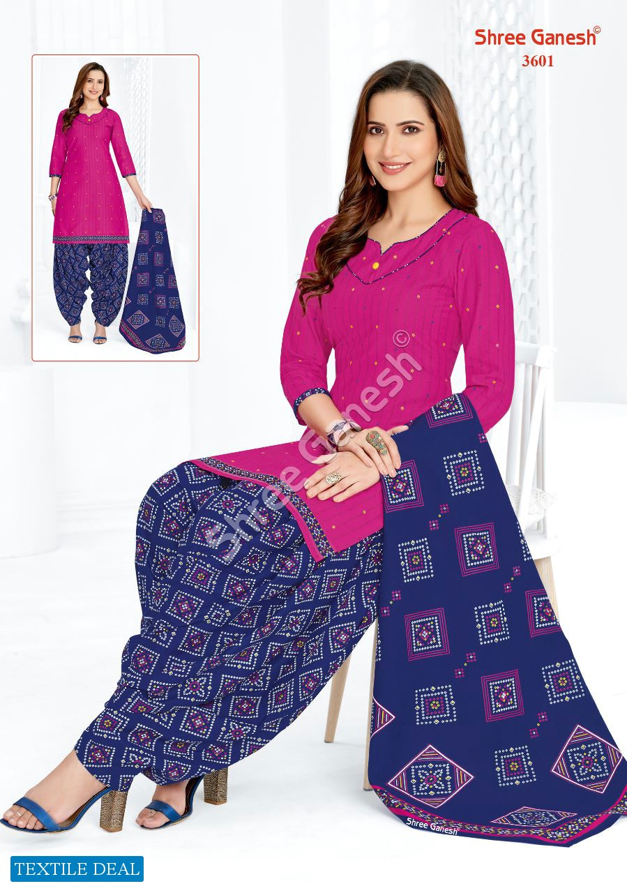 Shree Ganesh Hansika Vol-16 Wholesale Pure Cotton Patiyala Printed Dress