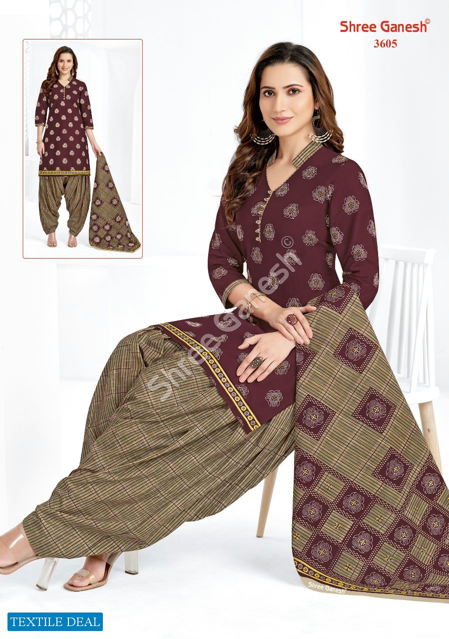 Shree Ganesh Hansika Vol-16 Wholesale Pure Cotton Patiyala Printed Dress