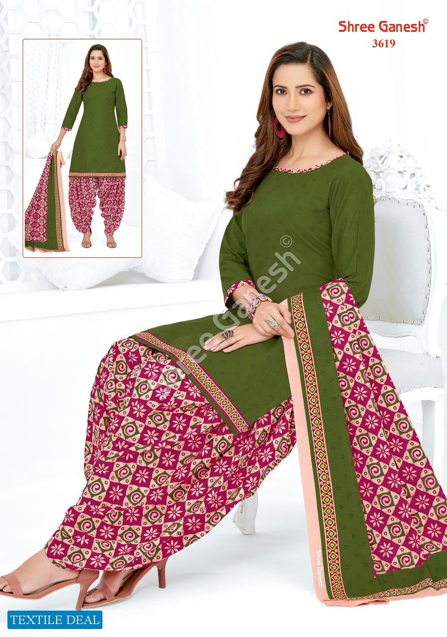 Shree Ganesh Hansika Vol-16 Wholesale Pure Cotton Patiyala Printed Dress