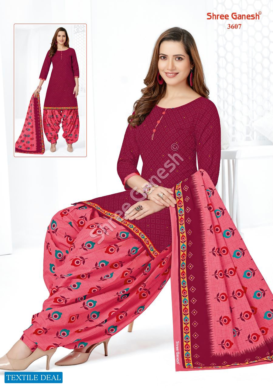Shree Ganesh Hansika Vol-16 Wholesale Pure Cotton Patiyala Printed Dress