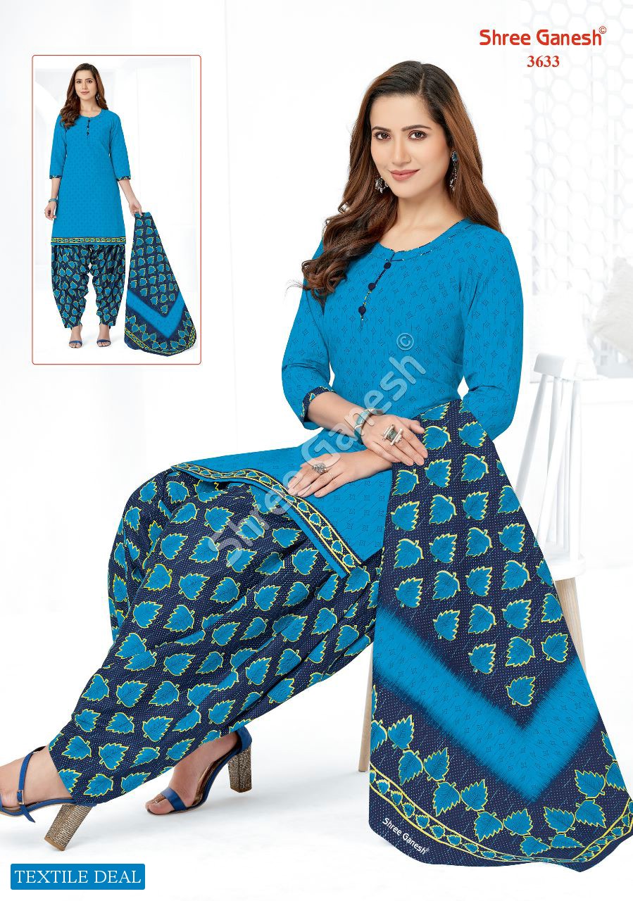 Shree Ganesh Hansika Vol-16 Wholesale Pure Cotton Patiyala Printed Dress