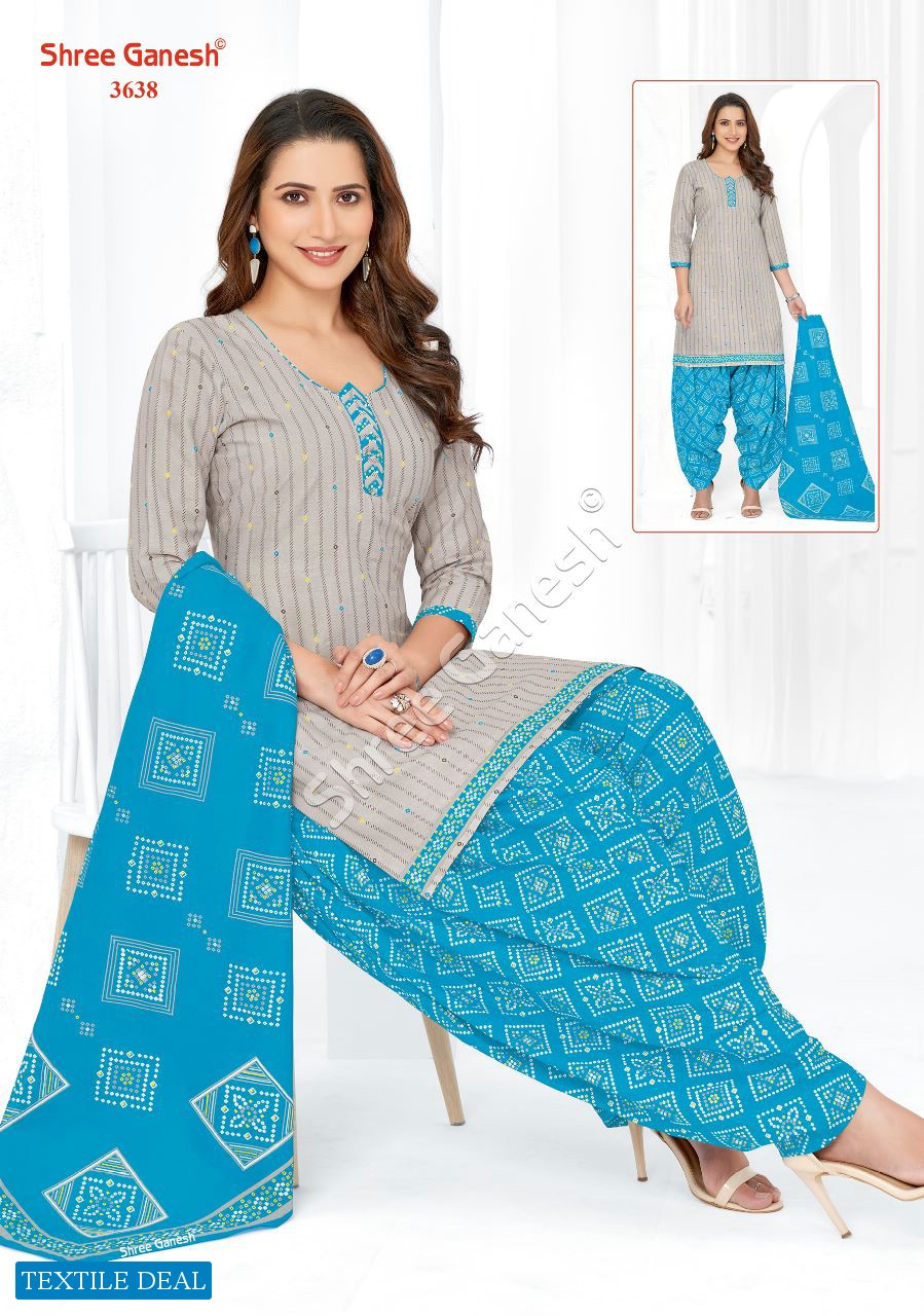 Shree Ganesh Hansika Vol-16 Wholesale Pure Cotton Patiyala Printed Dress
