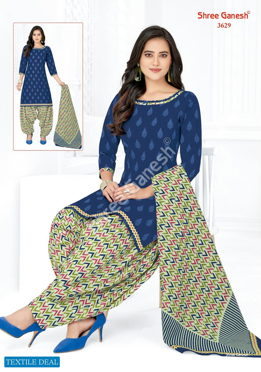 Shree Ganesh Hansika Vol-16 Wholesale Pure Cotton Patiyala Printed Dress