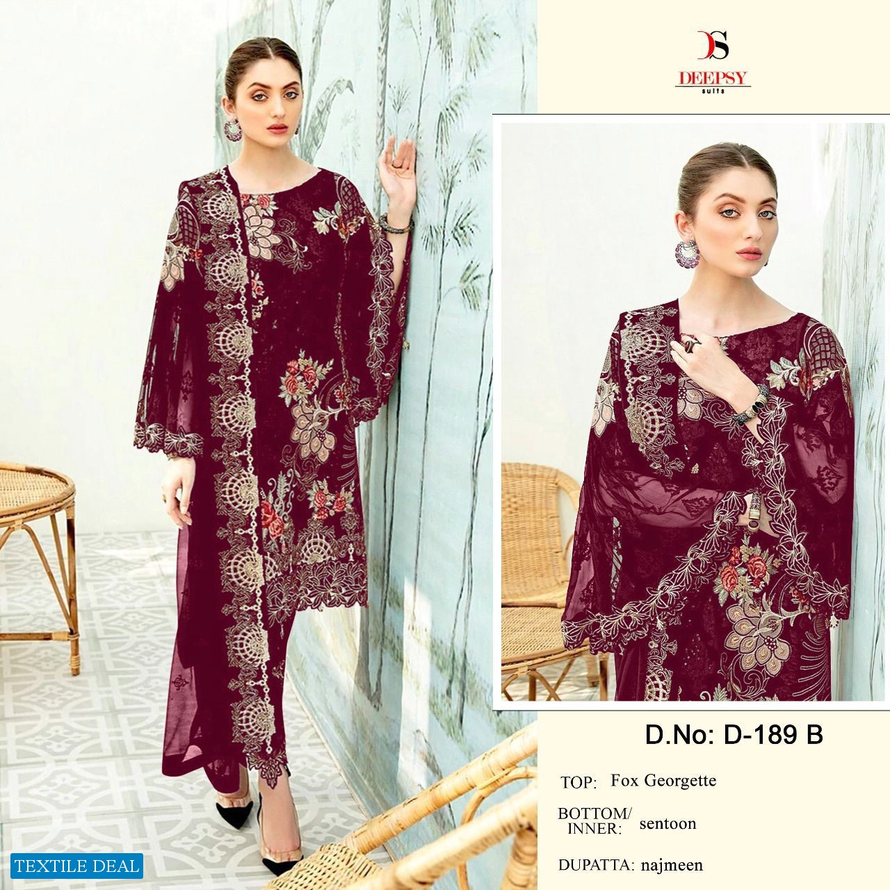 Deepsy D-189 Wholesale Pakistani Concept Dress