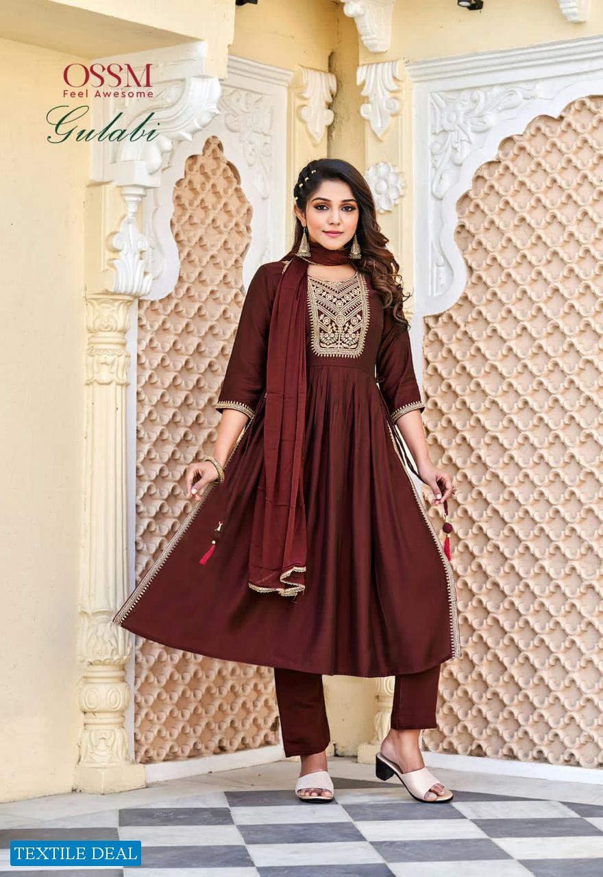 OSSM Gulabi Wholesale Nyra Collection Readymade Salwar Suits
