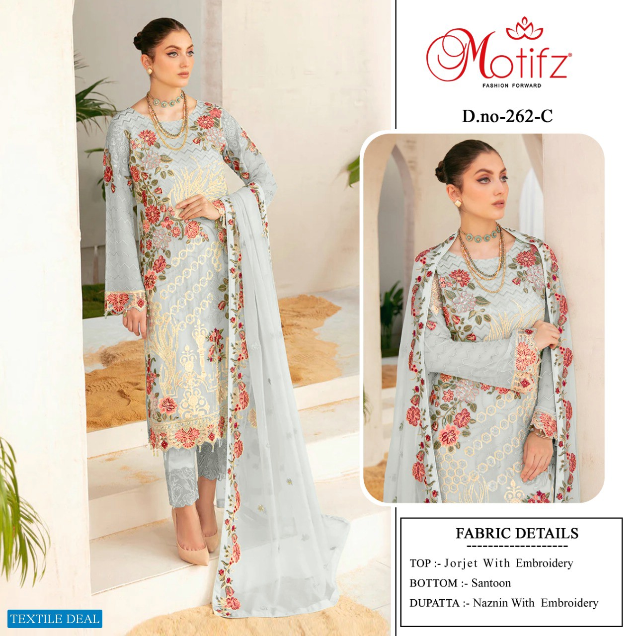 Motifz D.no 262 Wholesale Pakistani Concepts Dresses
