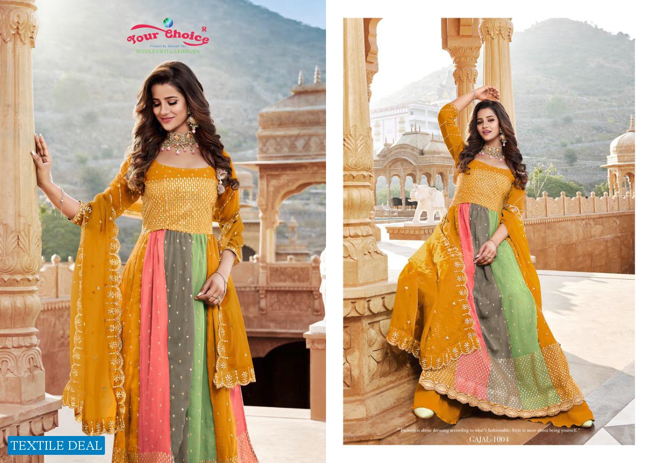 Your Choice Gajal Wholesale Nyra Real Georgette Festive Indian Salwar Suits