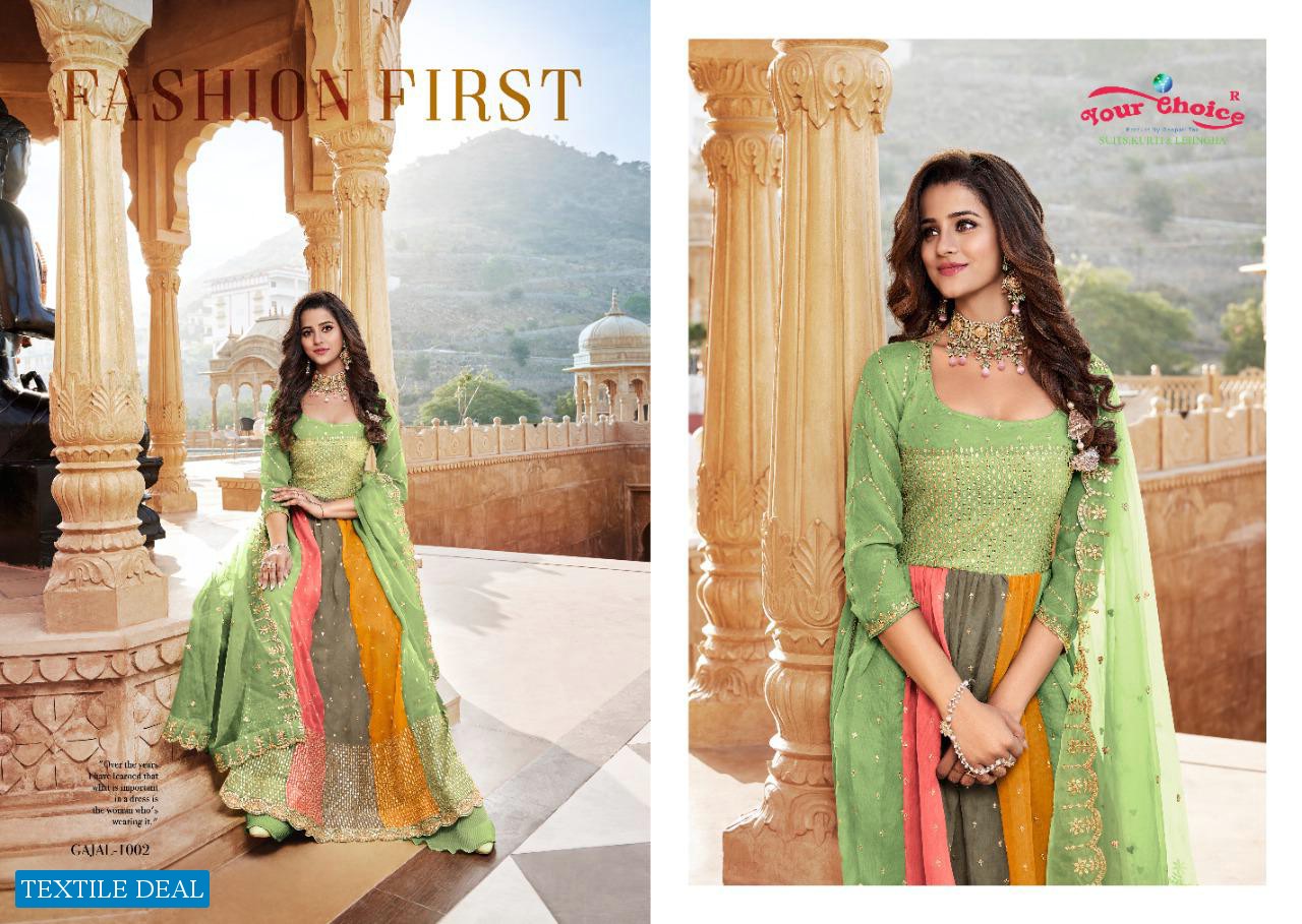 Your Choice Gajal Wholesale Nyra Real Georgette Festive Indian Salwar Suits