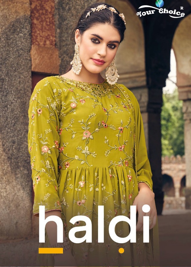 Your Choice Haldi Wholesale Designer Salwar Suits Catalogue