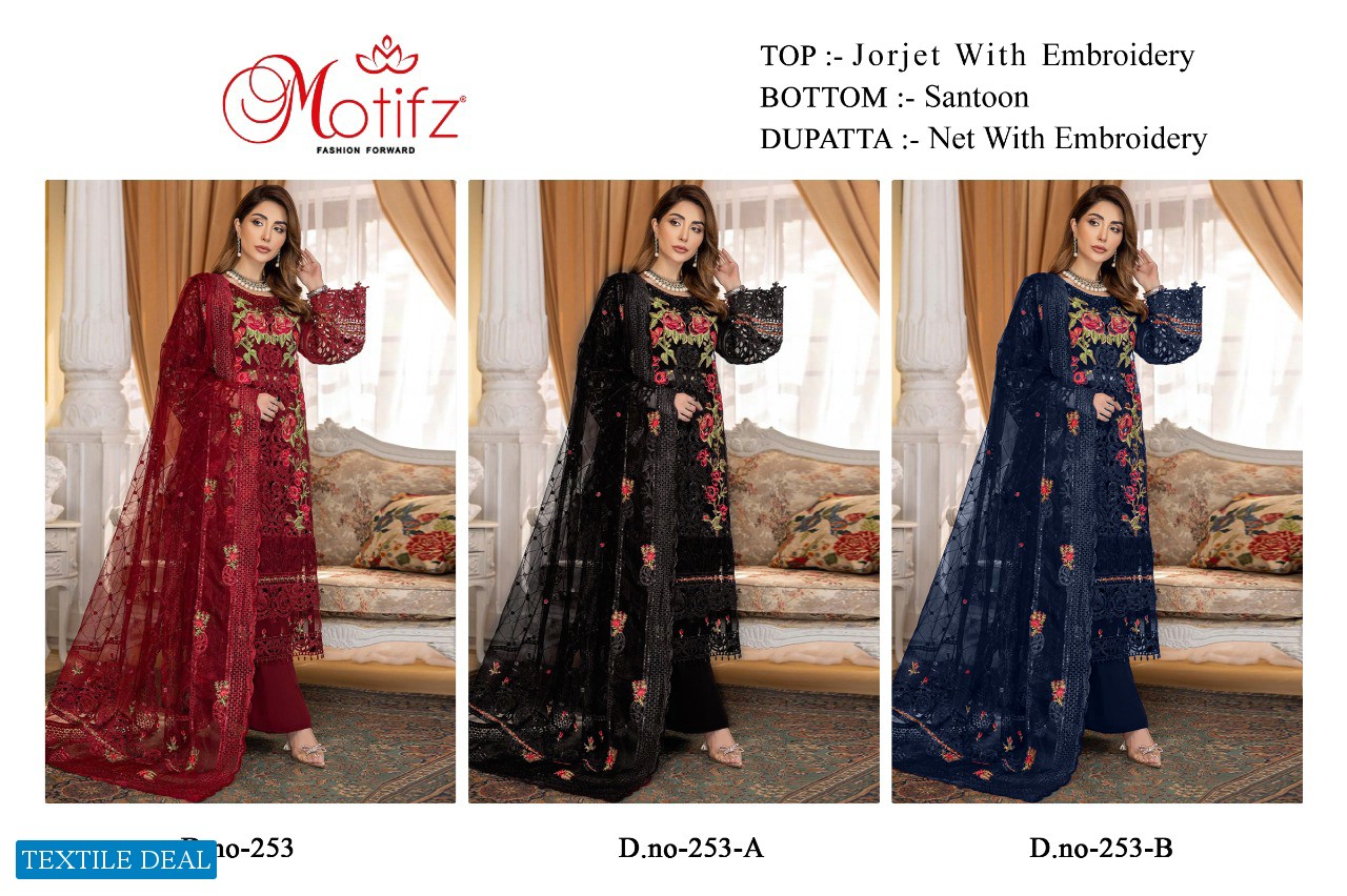 Motifz D.no 253 Wholesale Pakistani Concepts Dresses