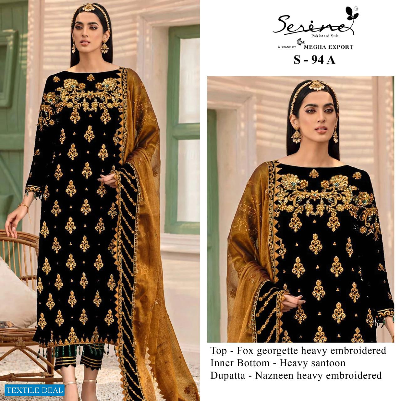 Serine S-94 Wholesale Pakistani Concepts Salwar Suits