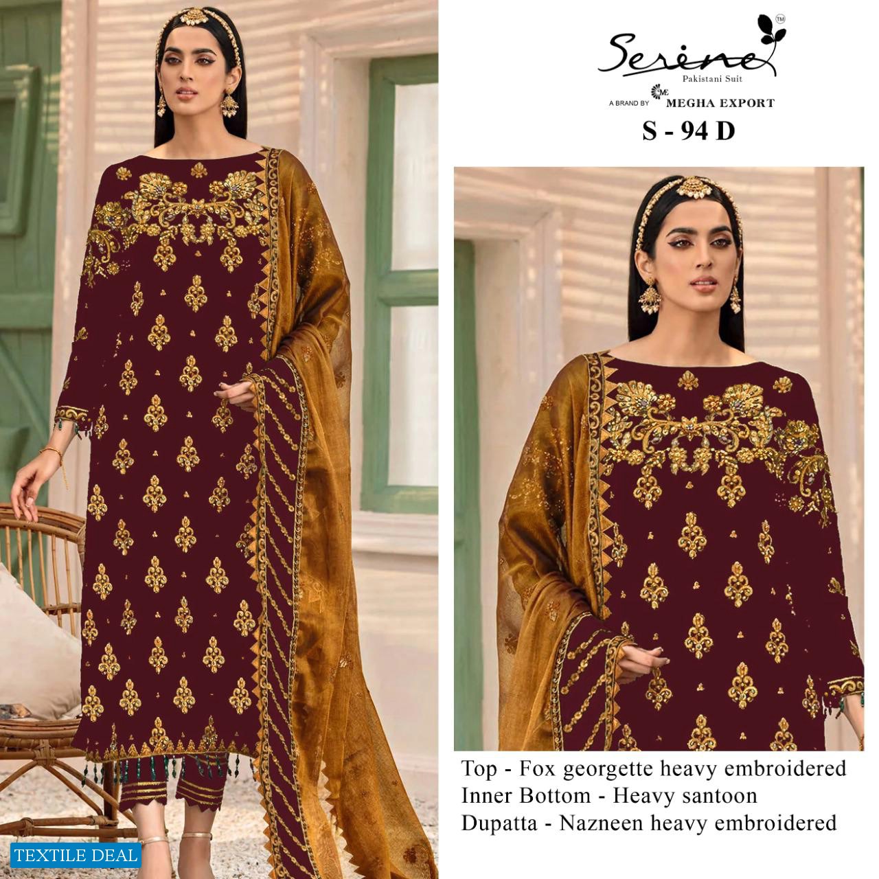 Serine S-94 Wholesale Pakistani Concepts Salwar Suits
