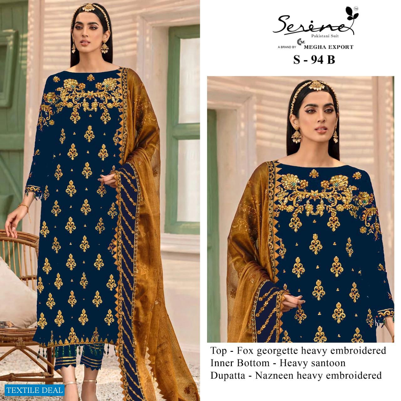 Serine S-94 Wholesale Pakistani Concepts Salwar Suits