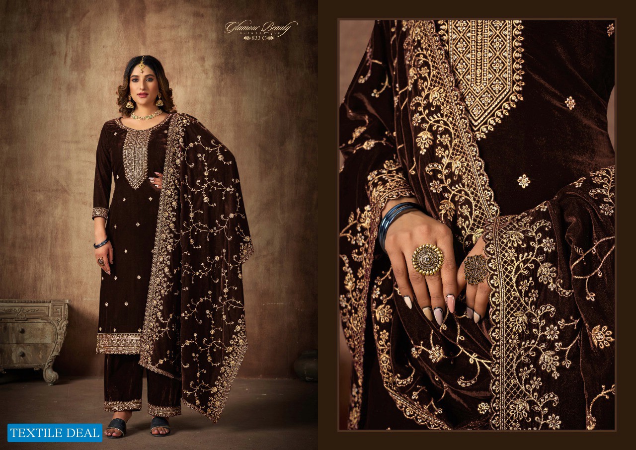 AZIRA BY SARGAM VELVET WINTER EXCLUSIVE FANCY SUIT WHOLESALER