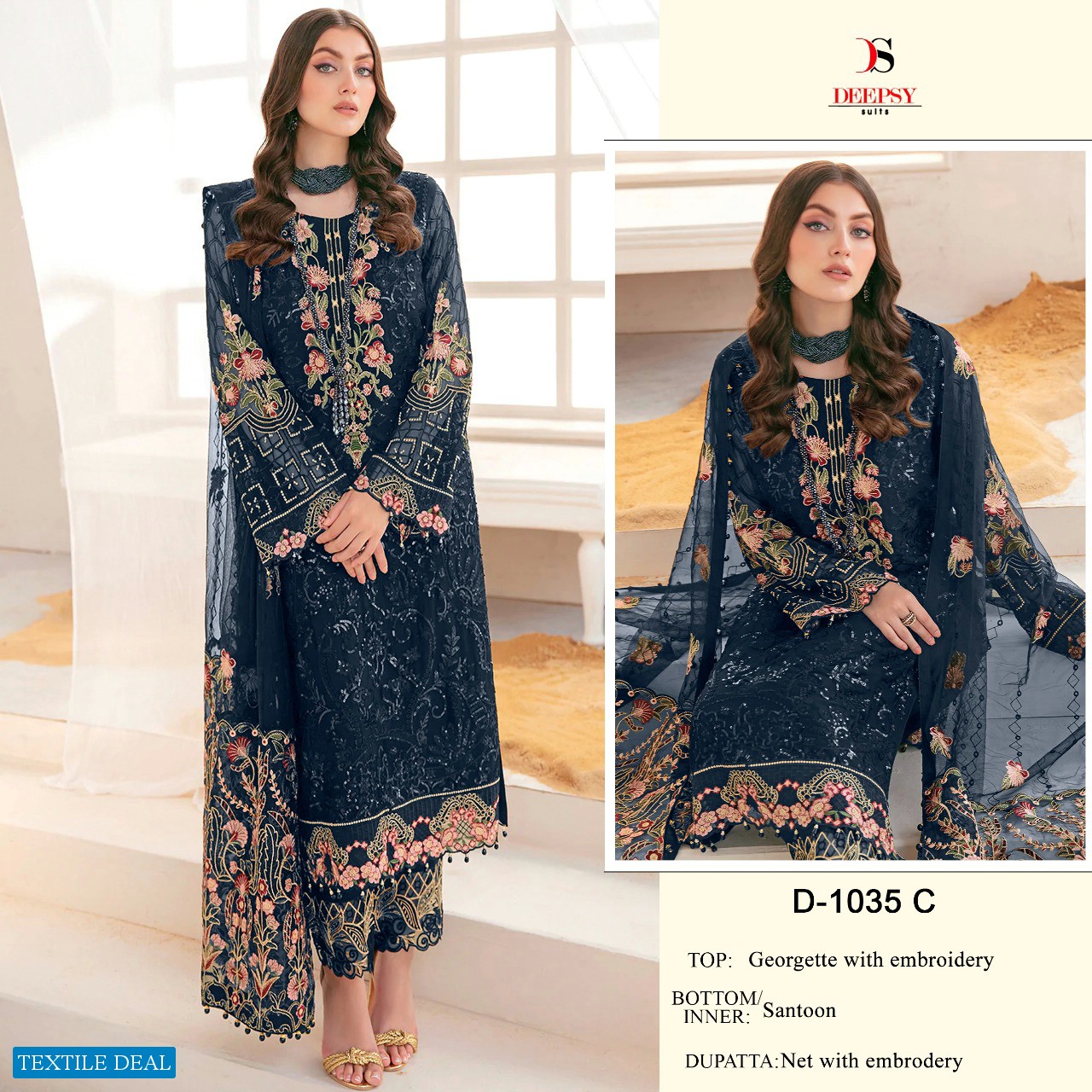 Deepsy D-1035 Wholesale Pakistani Concept Salwar Suits