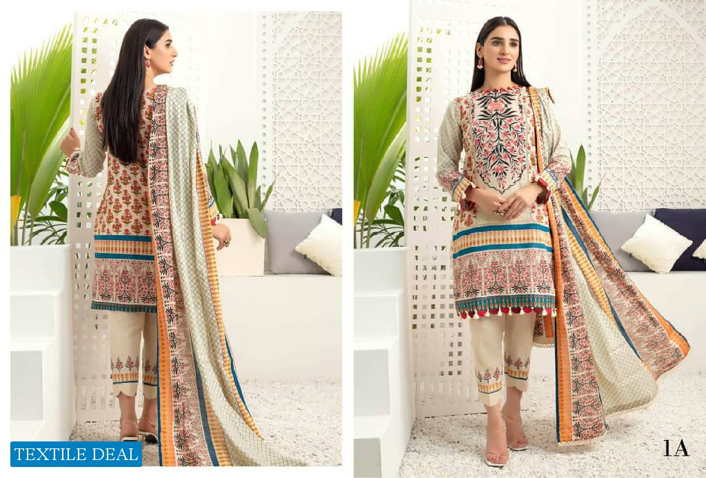 Alzohaib Anum Lawn Vol-3 Wholesale Pakistani Catalogs