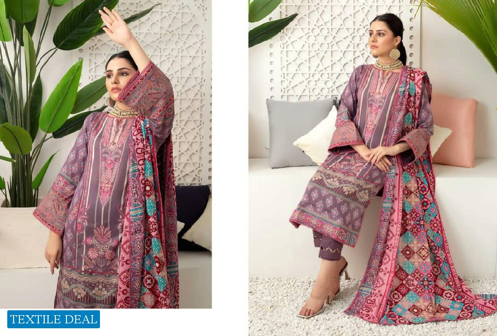 Alzohaib Anum Lawn Vol-3 Wholesale Pakistani Catalogs