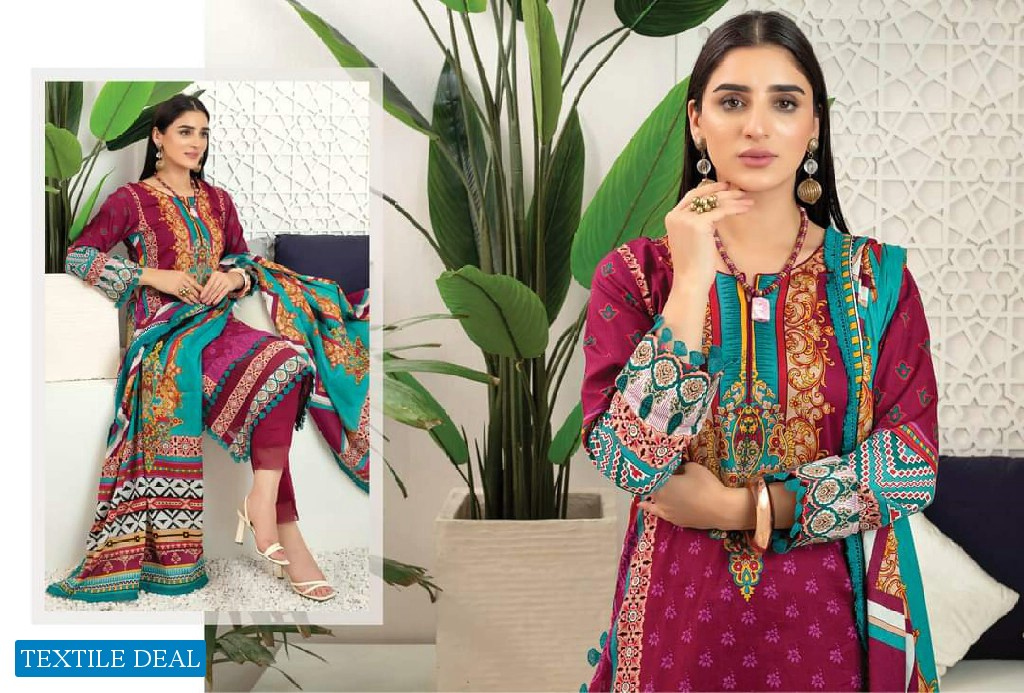 Alzohaib Anum Lawn Vol-3 Wholesale Pakistani Catalogs