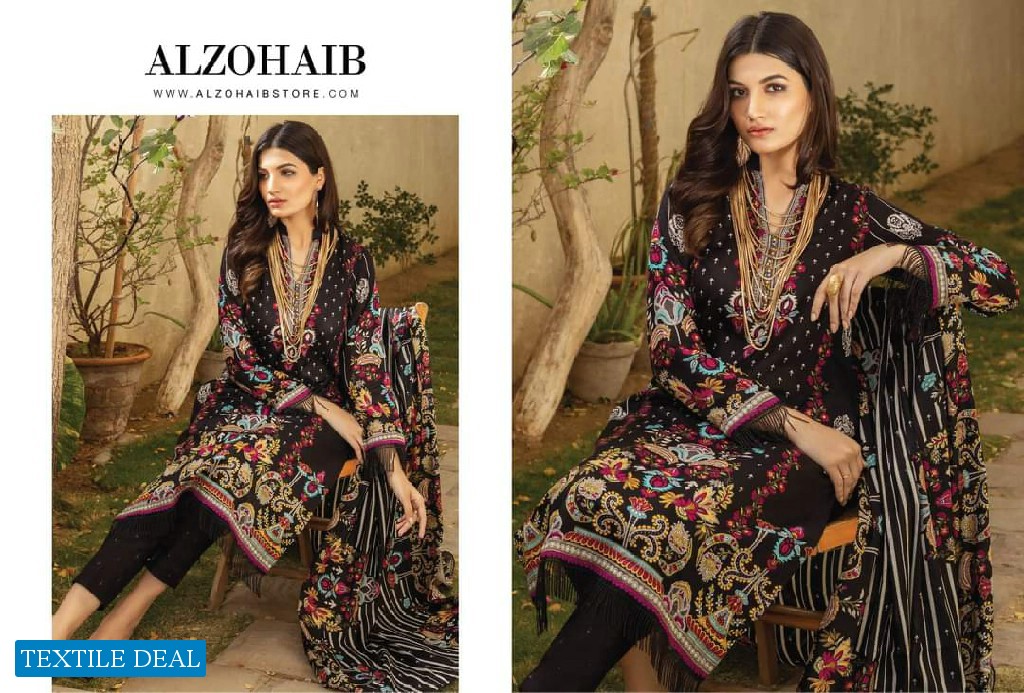 Alzohaib Anum Lawn Vol-3 Wholesale Pakistani Catalogs