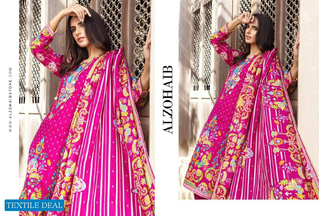 Alzohaib Anum Lawn Vol-3 Wholesale Pakistani Catalogs