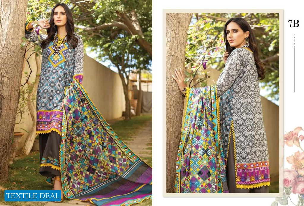 Alzohaib Anum Lawn Vol-3 Wholesale Pakistani Catalogs
