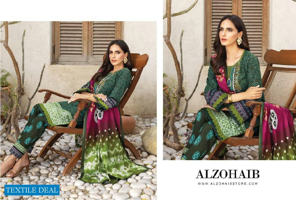 Alzohaib Anum Lawn Vol-3 Wholesale Pakistani Catalogs