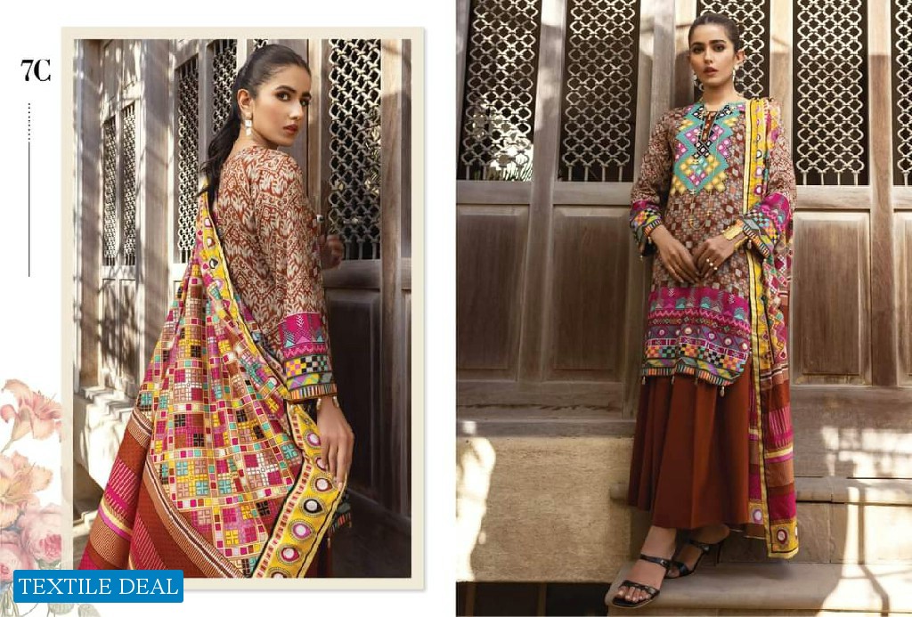 Alzohaib Anum Lawn Vol-3 Wholesale Pakistani Catalogs