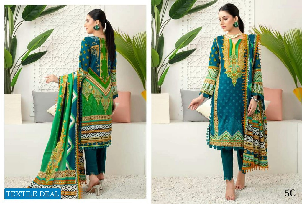 Alzohaib Anum Lawn Vol-3 Wholesale Pakistani Catalogs