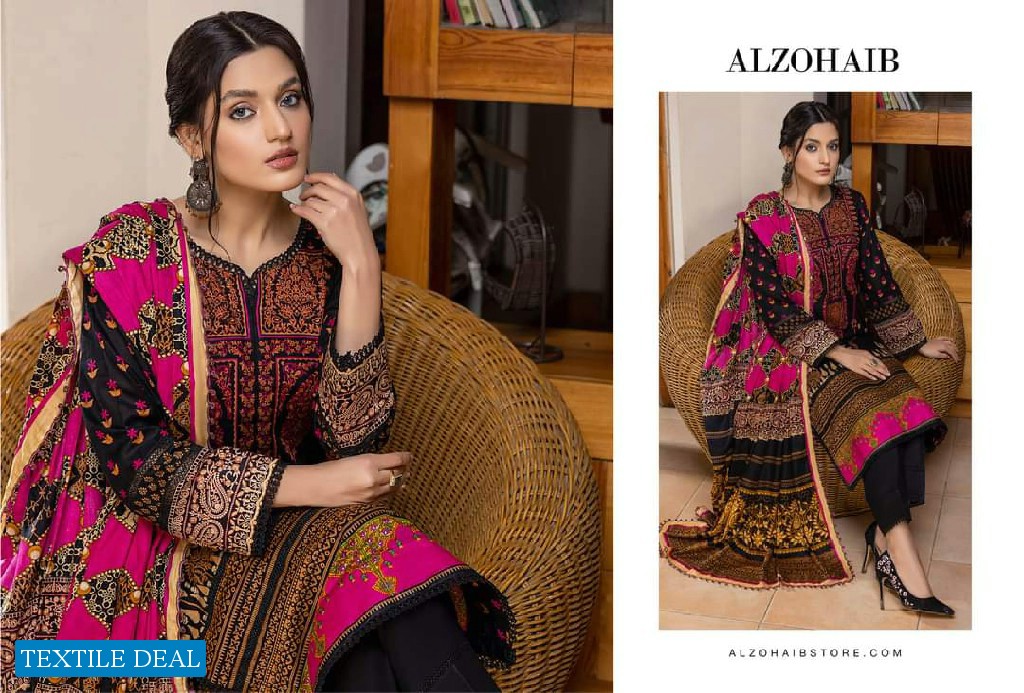 Alzohaib Anum Lawn Vol-3 Wholesale Pakistani Catalogs