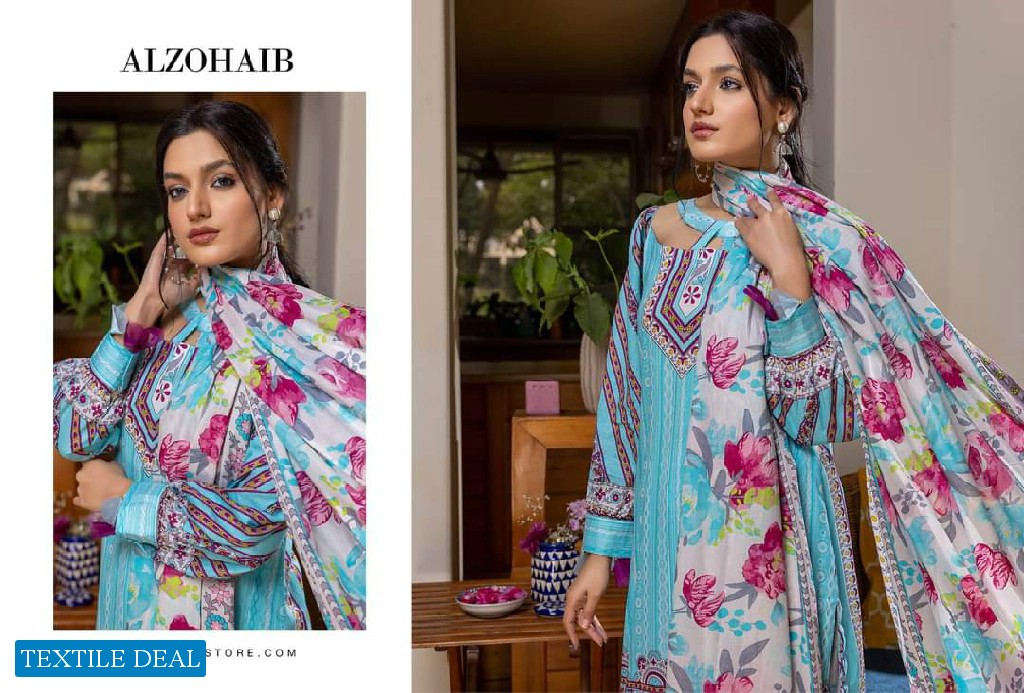 Alzohaib Anum Lawn Vol-3 Wholesale Pakistani Catalogs
