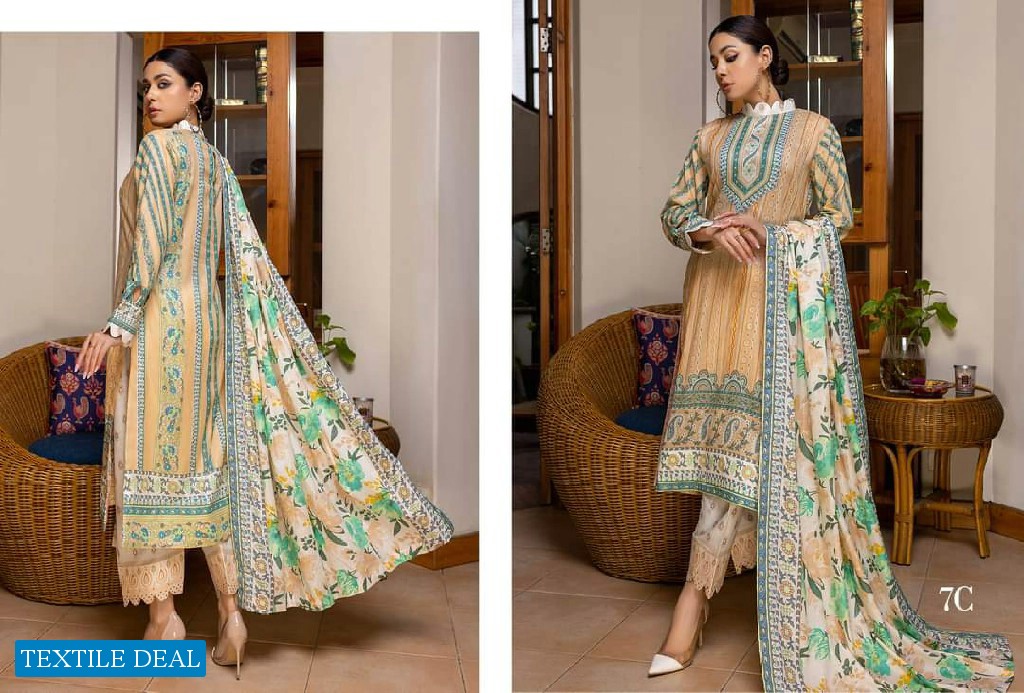 Alzohaib Anum Lawn Vol-3 Wholesale Pakistani Catalogs
