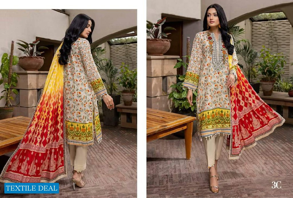 Alzohaib Anum Lawn Vol-3 Wholesale Pakistani Catalogs