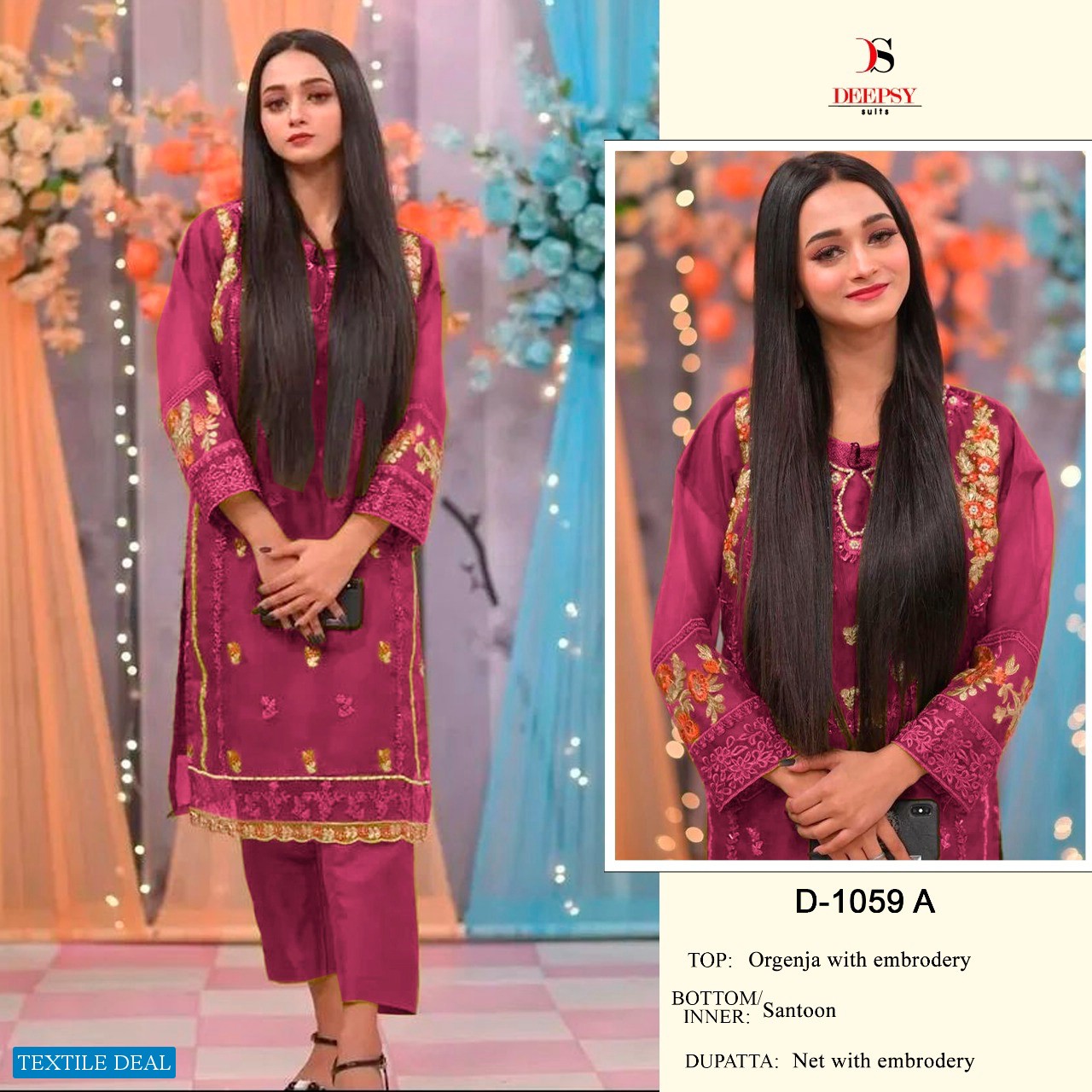 Deepsy D-1059 Wholesale Pakistani Concept Salwar Suits