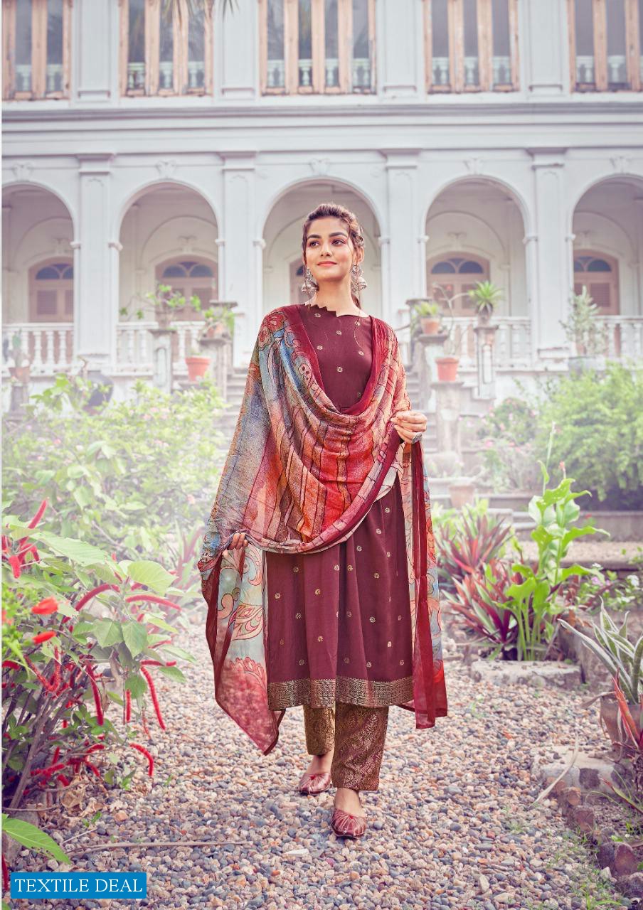 Acme Aanzara Orabella Wholesale Pure Heavy Cotton Rayon Weaving Jacquard Salwar Suits