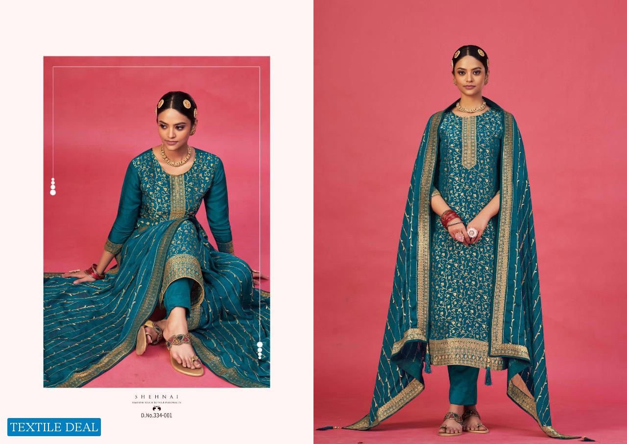 SARGAM SHEHNAI VOL 2 VISCOSE DOLA JACQUARD PARTY WEAR SUIT SUPPLIER