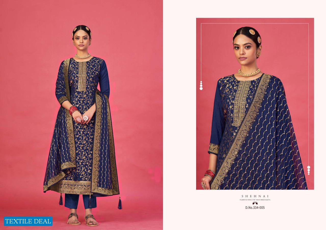 SARGAM SHEHNAI VOL 2 VISCOSE DOLA JACQUARD PARTY WEAR SUIT SUPPLIER