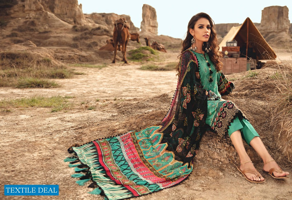 Jazmin Iris Karvan Luxury Lawn Original Pakistani Salwar Suits