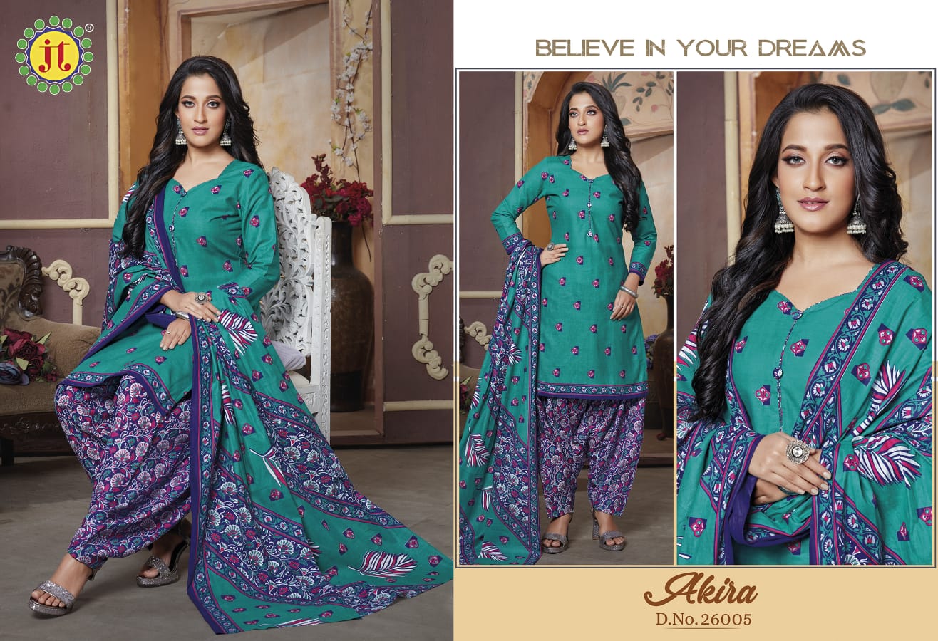 JT Akira Vol-26 Wholesale Pure Cotton Printed Dress Material